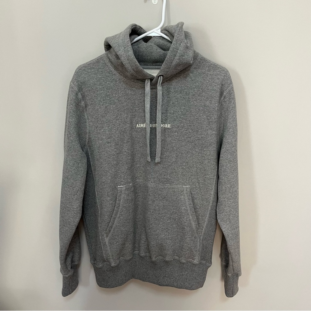 Aime Leon Dore Uniform Hoodie Heather Gray - Size Small